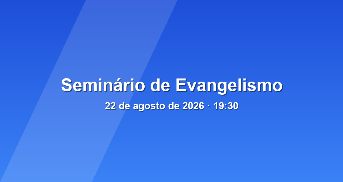 Seminário de Evangelismo