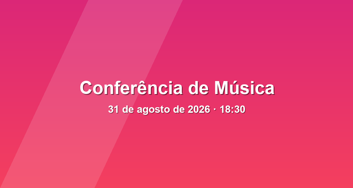 Conferência de Música