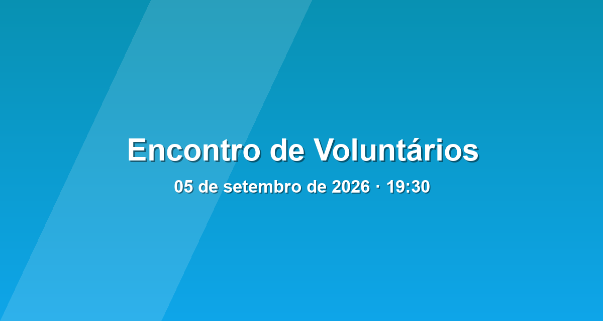 Encontro de Voluntários